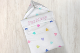 Colorful Hearts - Sleeping Bag With Embriodered Name